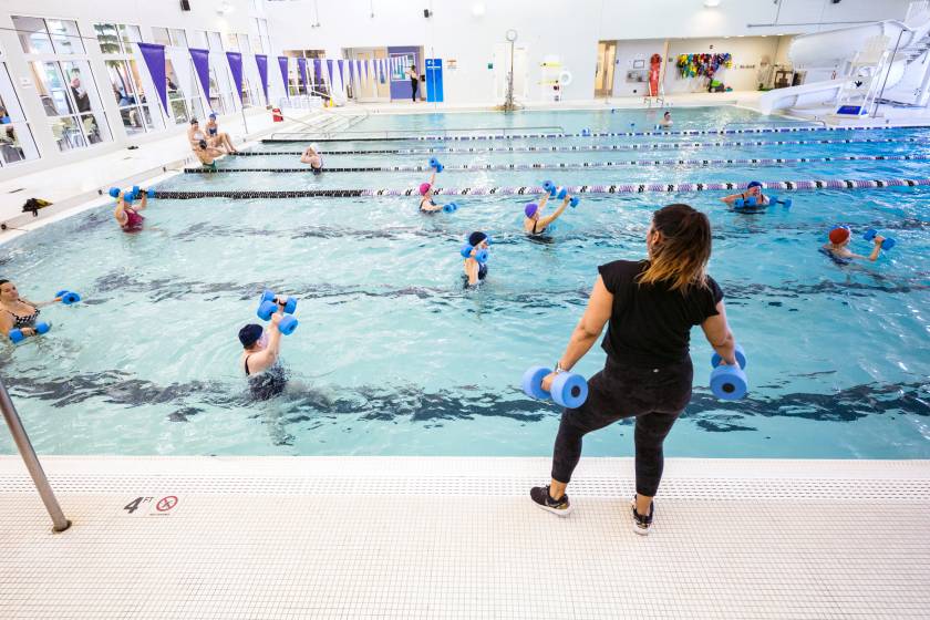 Water Aerobics at the YMCA of Martha's Vineyard